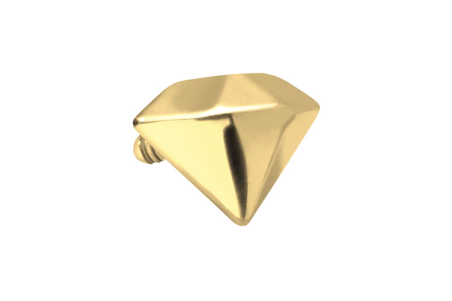 Titan Schraubaufsatz mit Außengewinde DIAMANT von Piercingline